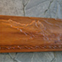 Mantel piece woodcarving