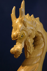 Carved dragon face 3