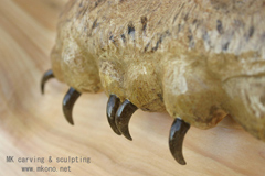 Great horned owl woodcarving 2