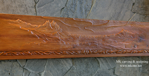 Carved mantel piece 2