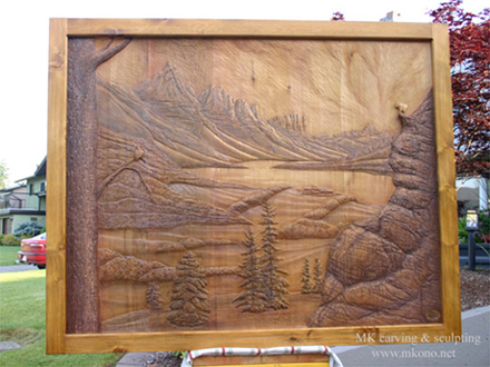 Mountain relief carving _ whole