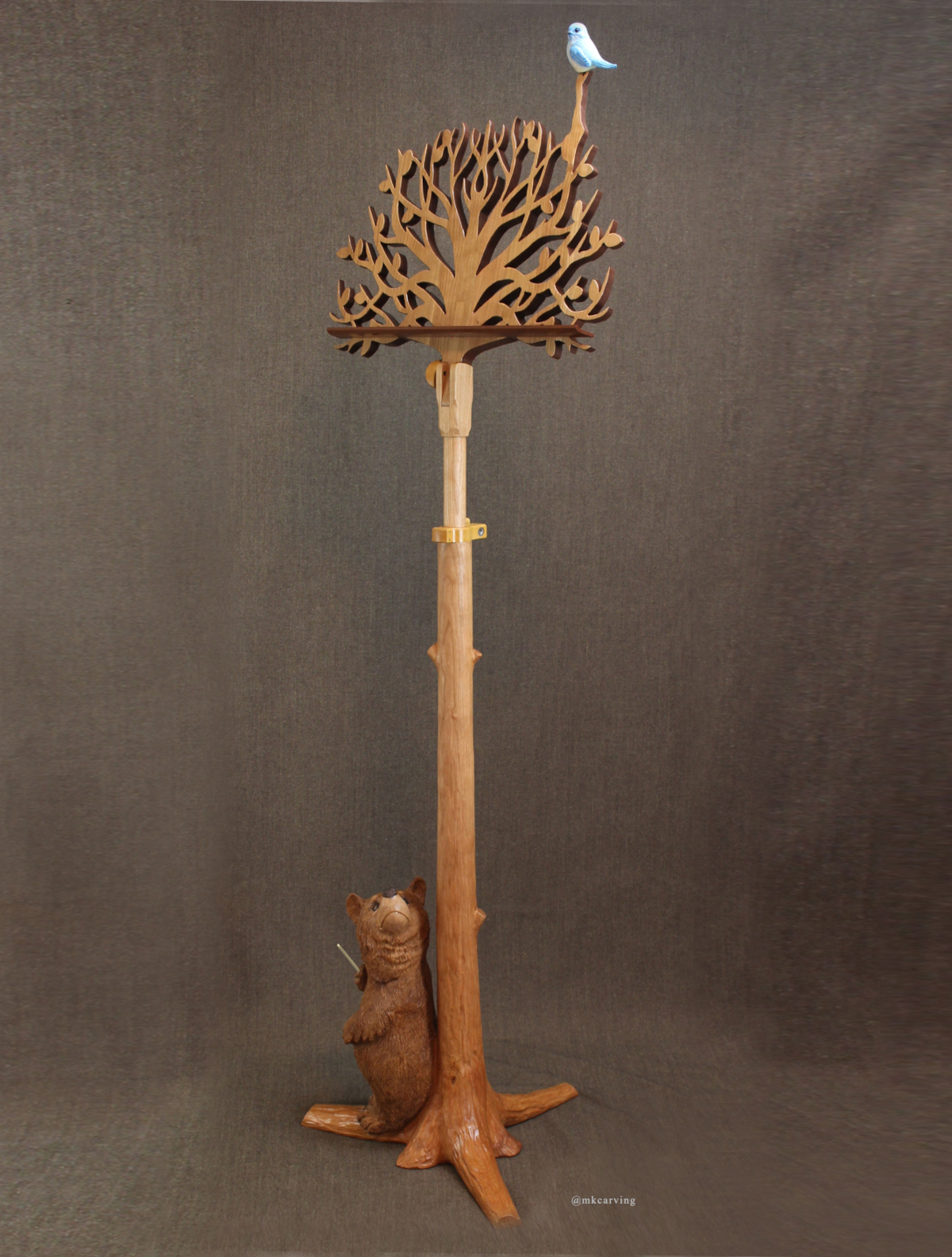 music stand extended