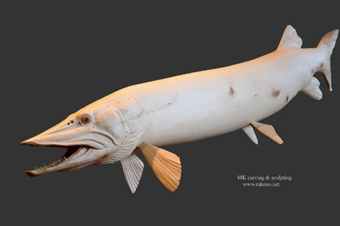 Muskellunge carving 1
