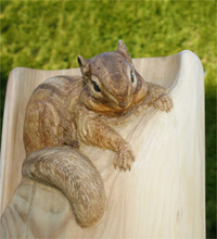 progress10 railing post carvings