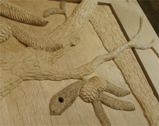 progress3-1 carved door bear