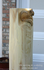 Chipmunk wood carving_whole