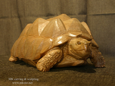 tortoise woodcarving 1