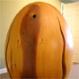 Huge egg woodcarving