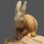 rabbit woodcarving