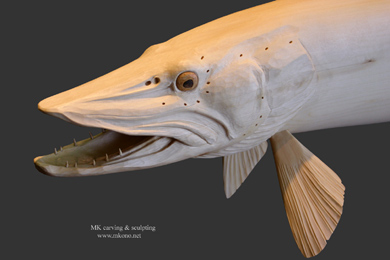 Muskellunge carving 3